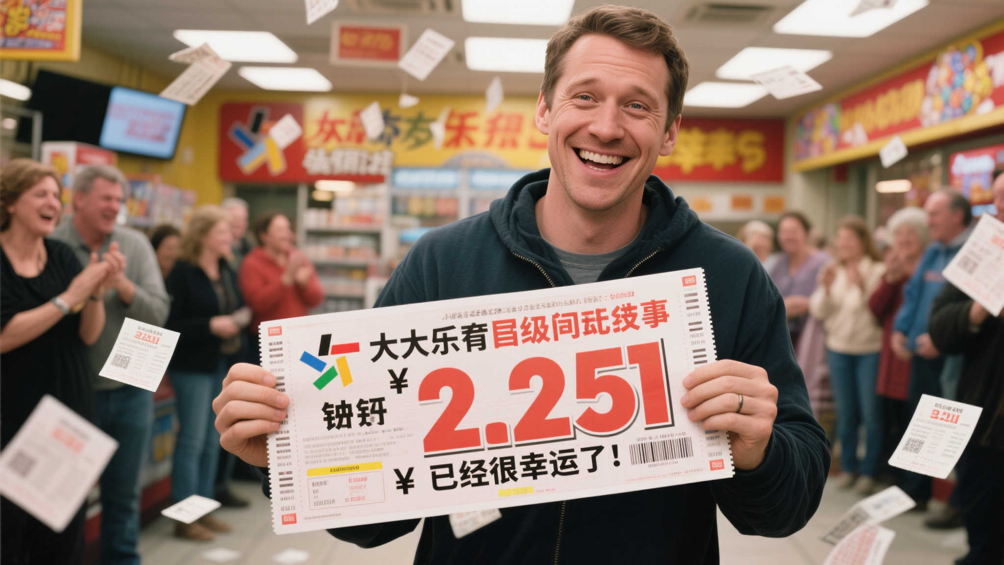 男子错过2.25亿大乐透巨奖仍淡然：觉得自己已足够幸运